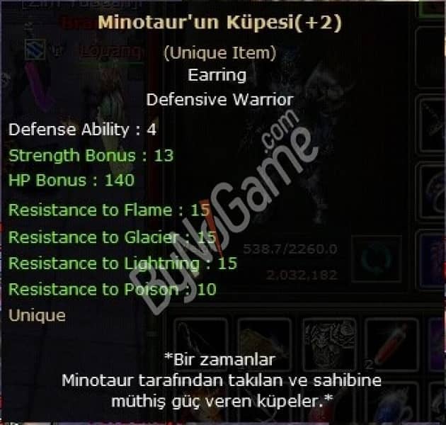 Minotaur’s Earring +2