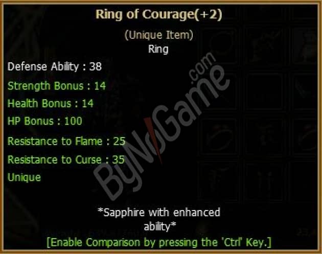 +2 Ring Of Courage