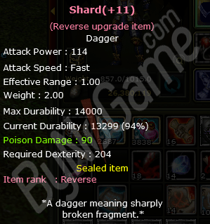 +9 Shard +8dw +7 No reb Mtril Set +1 coc +0 coc +0 iron belt +1 aod 1.3m np (TOPLU SATIŞ )83 REB 1 1.3m np KARUS ROGUE