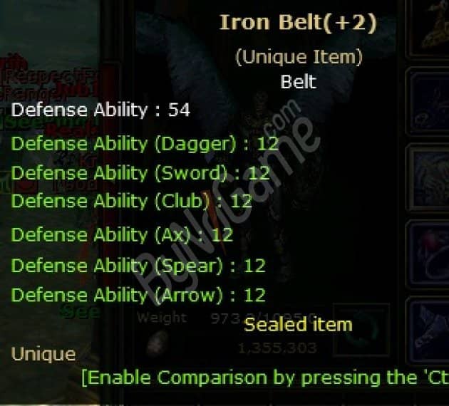 iron belt +2