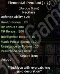 Elemental Pendant +2