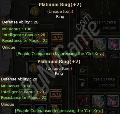 +2 Dual Platinum Ring