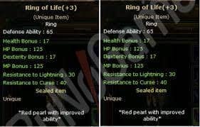 Dual Rol +3 ring of life