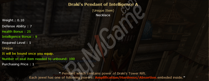 Draki Pendant İnt A grade