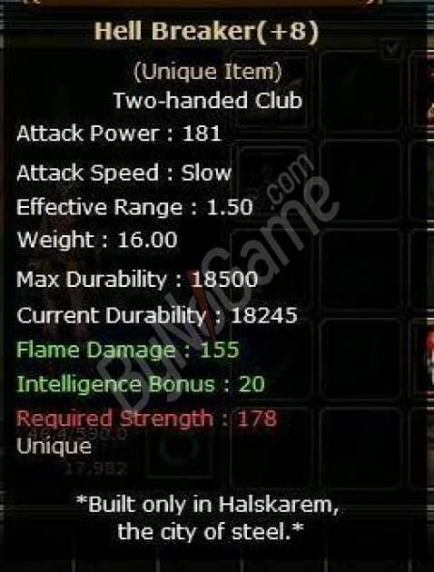 HELL BREAKER +8 NO REB