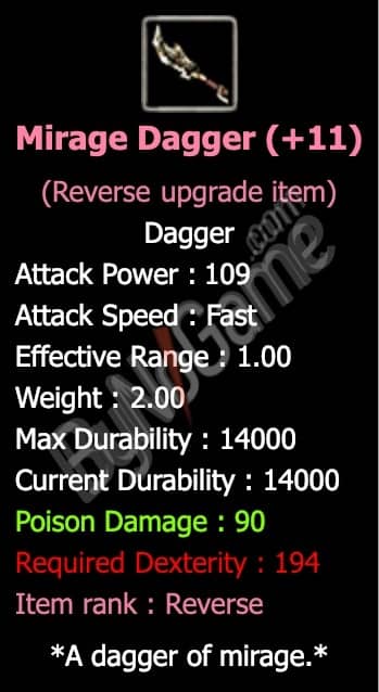 Rev. +11 Mirage Dagger