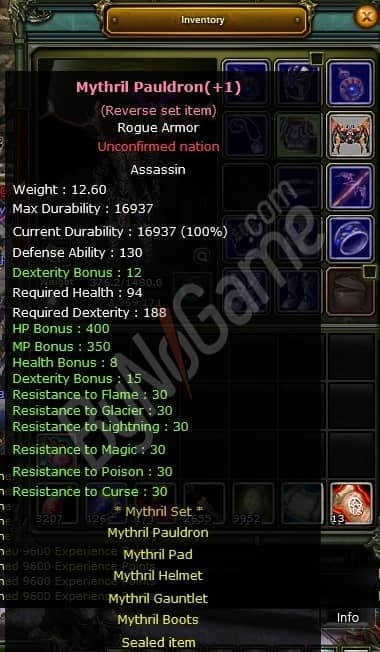 Rogue itemleri
