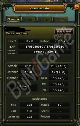 Toplu Elit Warrior İtem ve Char