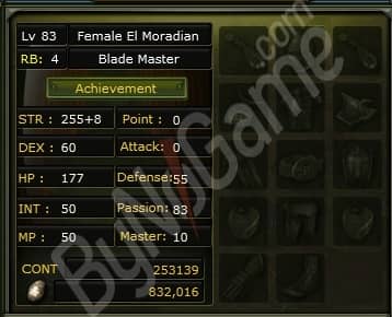 83/4 Human Kız Warrior- 253k NP - %2 Exp. Full görev. Ring basılmış şekilde satışa hazır.