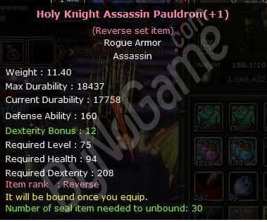 + Reverse Rogue Holy Göğüslük