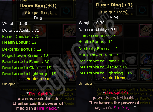 DUAL FLAME RİNG +3 in VEGA