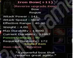 reb +11 Iron Bow