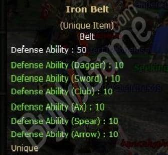 iron belt