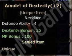 AMULET OF DEX +2