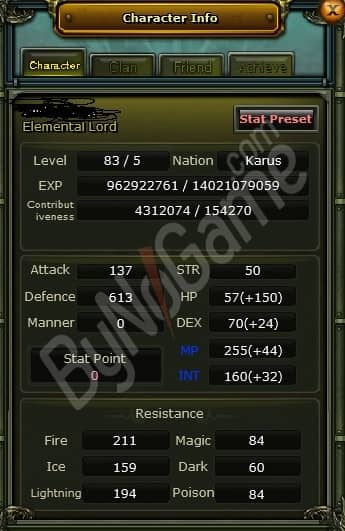 83/5 4.3 MILYON NP KARUS MAGE 100DEF AÇIK