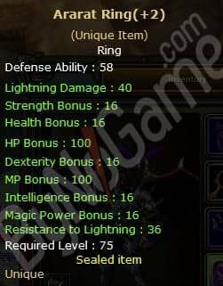 +2 Ararat Ring ( TEK )