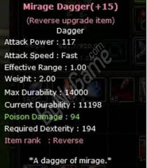 Reb +15 (117 ap) Mirage Dagger