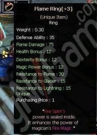 +3 FLAME RİNG