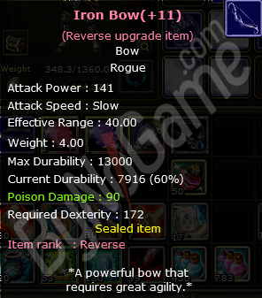 Rev. +11 Iron Bow