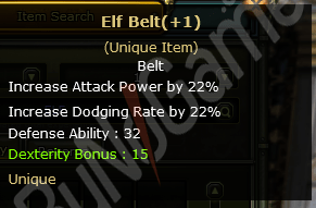 ELF BELT +1