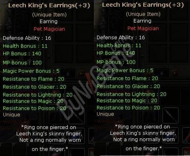 +3 Leech King’s Prides (LKP)