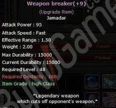 TAZE TAZE YENİ BASILMIŞ +9 WEAPON BREAKER...