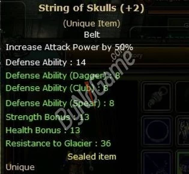 String of skulls +2