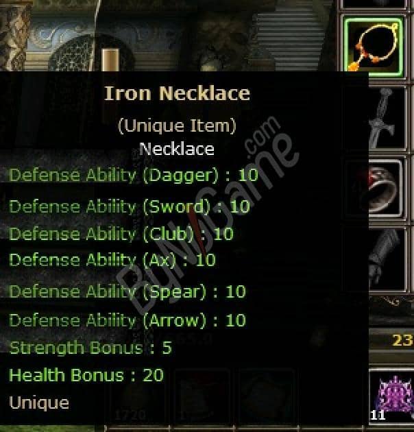 Iron Necklace +0