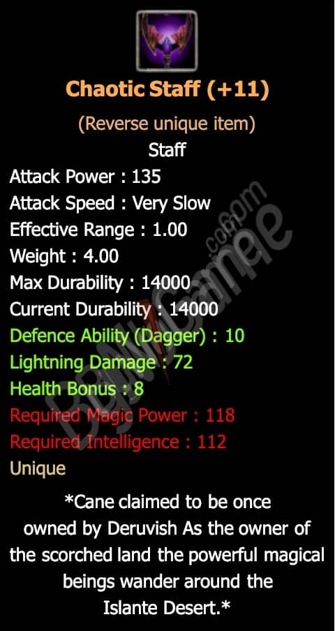 +9 Chaotic Staff