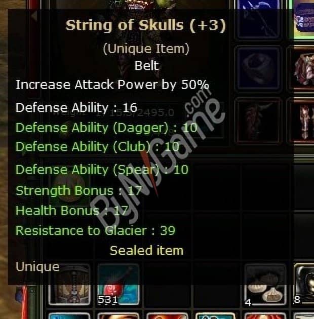 +3 String Of Skulls