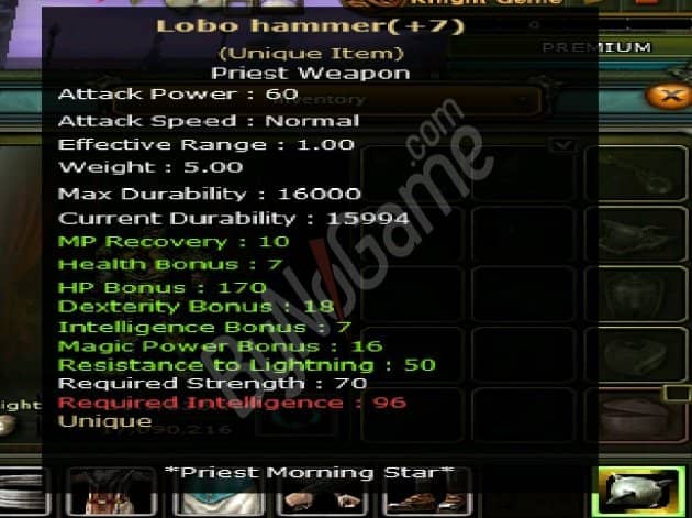 +7 Lobo Hammer