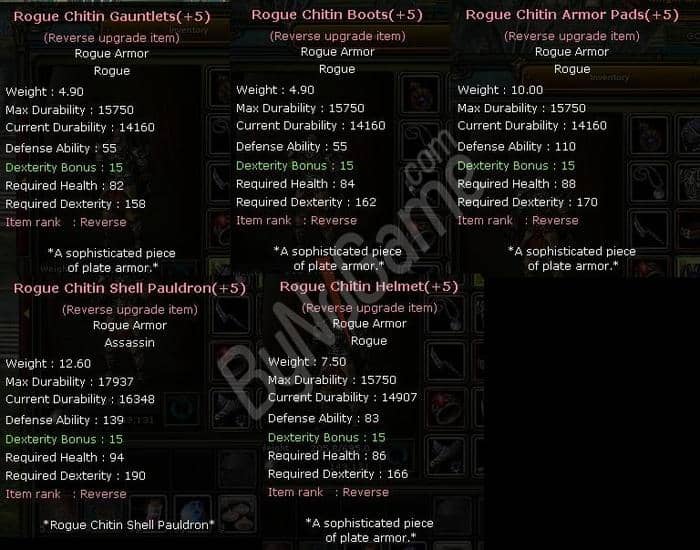 TOPLU ELIT ROGUE ITEMLERI UYGUNA SATILIR +9 EE DAHIL