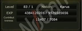 83/1 11k NP FULL SKILL KARUS OKÇU