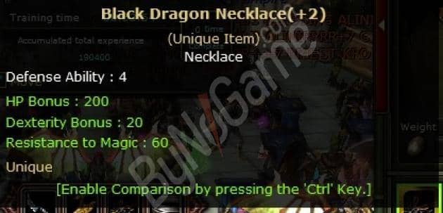 SéLL > +2 ( BDN ) Black Dragon Necklace