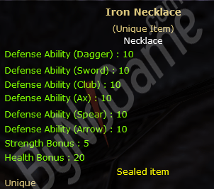 iron necklace