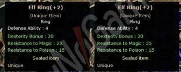 +2 DUAL ELF RİNG. Server Vega