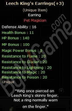 +3 Leech King’s Earrings