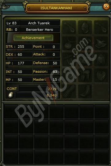 83 LEVEL KARUS BERSERKER WARRIOR