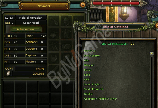 83 Level /// 100 DEF AÇIK // Stat-Skill Sıfırlanmıştır