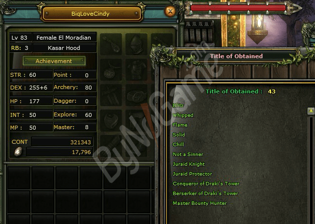 83/3 HUMAN ROGUE 100 DEF 320 K NP