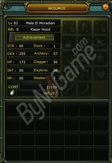 82 Level // Human // okçu asas karışık skill
