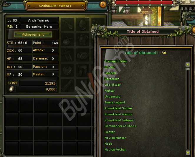 83/3 Warrior ARENA LEGEND 40 DEF 21K NP