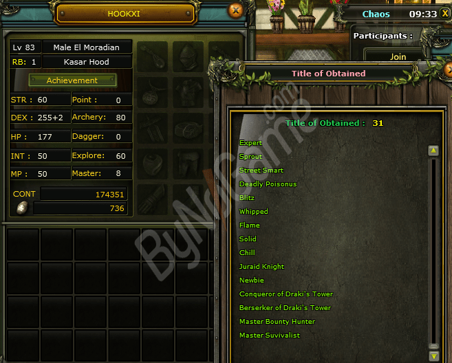 83/1 Human Rogue / 90 Def / 175 k Np