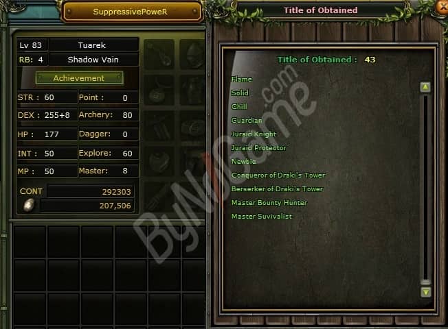 83/4 %70 // Rogue Karus // 90 - 100 Def açık// 292k np