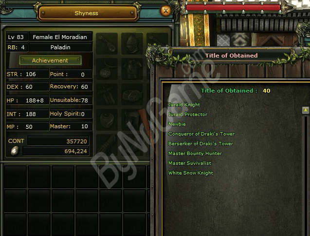 100 Defans açık 83/4 Human CC Priest 357K NP