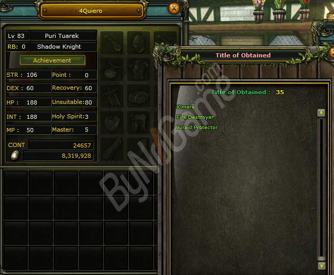 83LV %100 100DEF 24K NP KARUS PRIEST