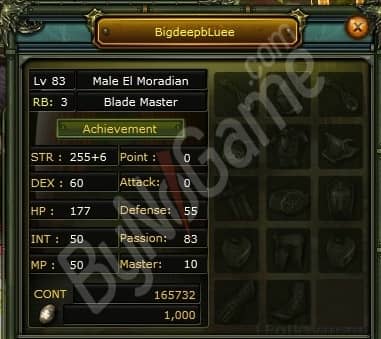 83 / 3 human erkek warrior // 165k NP