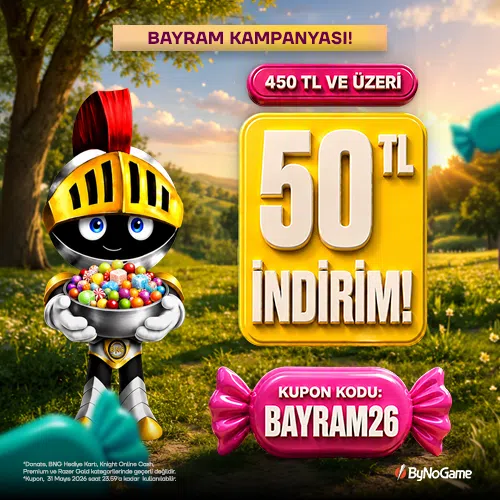 Kurban Bayramı’na Özel 50 TL İndirim ByNoGame’de!