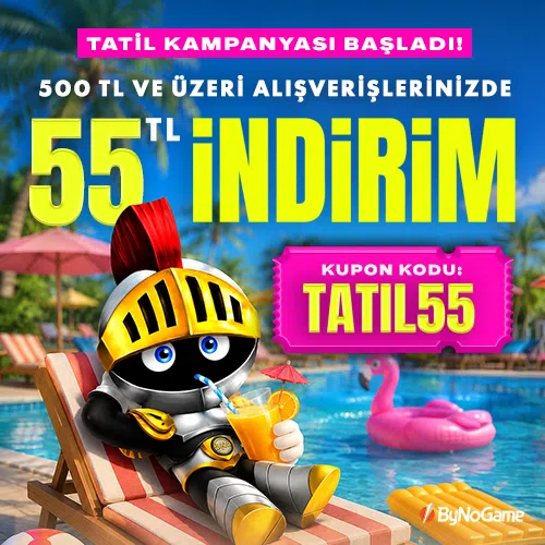 Yaz Tatiline Özel 55 TL İndirim ByNoGame'de!
