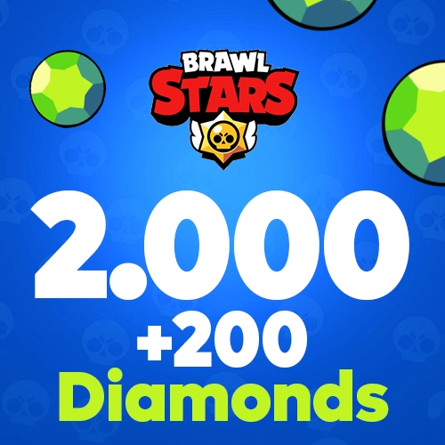Brawl Stars 2000 + 200 Diamonds